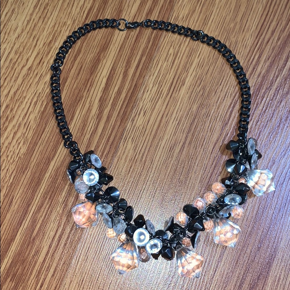 Multi stone statement necklace